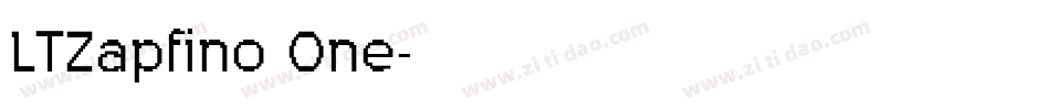 LTZapfino One字体转换